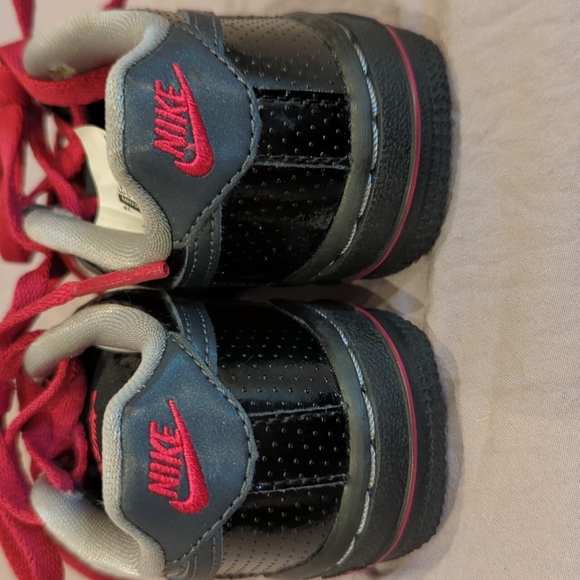 Nike Air Force 1 Toddler Sneakers Gray Black Pink Shoes - Picture 5 of 5